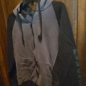Dickies Black and Gray Zip-Up Hoodie